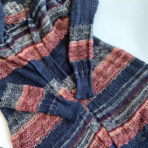 NATURAL REFLECTION OPEN FRONT CARDIGAN GUC - Picture 3 of 11